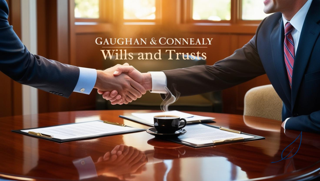 At Gaughan & Connealy, estate planning isn’t just a service—it’s a relationship. A handshake. A shared mission. A spot at the table (usually with coffee).